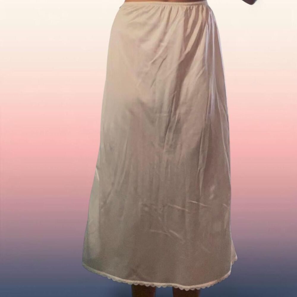 Women's Cream Slip Skirt